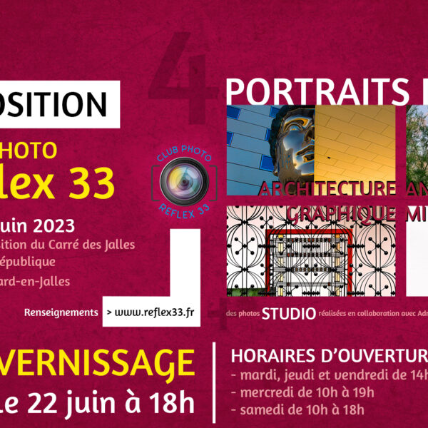 Exposition “Portraits de mots” de la saison 2022/2023